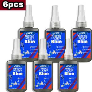 Threadlocker Screw Glue Blue Medium Strength Quickly Cured Thread Locking Agent Anaerobic Adhesive  Industrial Thread SealantReplaces WashersSuitable for All Metal Threaded Assemblies1-6pcs.