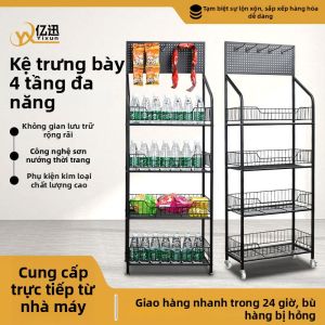 Kệ Hiển Thị Đa Năng cho Nước Uống và Snack