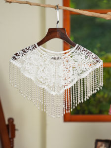 Màn Khăn Đa Năng Phong Cách Trung Quốc Mới Elegante Có Rơi Ngọc Trai