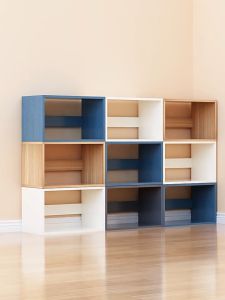 DIY Grid Storage Cabinet Free Combination Bookcase Lockers Assembling Cabinets Storage Rack Mengumpul Kabinet Storan Grid DIY Buku Pengunci  格子置物柜自由组合