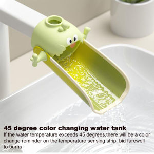 【การจัดส่งท้องถิ่น】ตัวต่อก๊อกน้ำช่วยในการล้างมือสำหรับเด็กในห้องน้ำอุณหภูมิสูงอุปกรณ์อ่างล้างการ์ตูนสำหรับห้องครัว