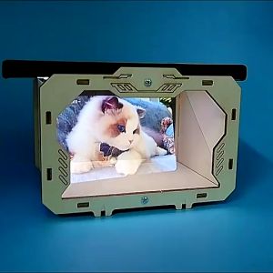 Hộp chiếu 3d Máy Chiếu Phim 3D Hologramchiếu Video 3D Phiên Bản Dùng Với Điện Thoại.