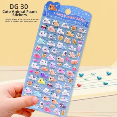 Shanle | Cute Mini Animal 3D Bubble Sticker Mobile Phone Decoration