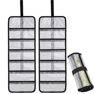 Foldable Fishing Lures Bags PVC Fishing accessories storage case Transport Large Capacity Tackle Bags Home Hiking Gardening
