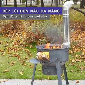 Bếp đun củi thông minh chuyên dùng đun nấu gia đình và giã ngoại