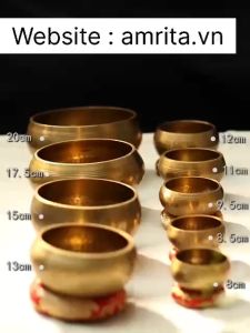 chuông xoay Nepal -singing bolws - fullmoon -chuông xoay fullmoon -chuông xoay Tây Tạng Amrita - bát hát - chuông đồng