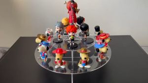 ชั้นวางฟิกเกอร์ ชั้นวางโมเดล ชั้นวางคัพเค้ก ชั้นวางขนม ชั้นวางสินค้า(แบบวงกลม)(มี 3 แบบ) อะคริลิคใส 5 มิล สวย ใส สไตล์มินิมอล