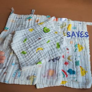 1 cái Khăn sữa sơ sinh khăn sữa vải xô Muslin mềm mại siêu thấm hút