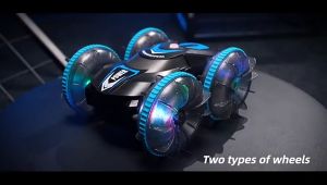 IFIOLY Dual rc Amphibious Remote Control Car  Waterproof 2.4 GHz Remote Control Boat for Kids All Terrain RC Stunt Car Off Road 4WD Remote Control Vehicle Water Beach Pool Toy
