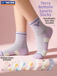 Victor | Badminton Womens Terry Sole Sport Socks Short