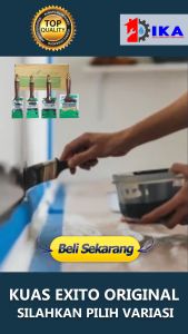 Kuas cat bulu hitam 15" 2" 25" 3" 4" inch kuas cat tembok exito murah bagus bulu lembut tebal