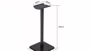 Universal Aluminium Headphones Stand Headset Holder Anti Slip Design Base Soft Headrest for All Headphones