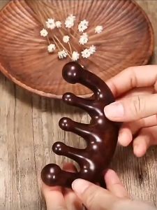 Sandalwood Scalp Massage Scalp Hair Comb Anti-Static Wide Tooth Relax The Shoulder Body Care Tool Head Meridian Massage Comb