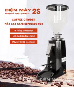 [HCM - Sẵn hàng] Máy xay cafe Máy xay cà phê 020 Espresso chuyên dụng cho quán cafe gia đình bảo hành 12 tháng giá tốt Lazada lưỡi dao thép mài chống han rỉ thiết kế thân máy inox sơn tĩnh điện chất lượng cao