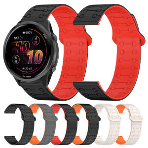 22mm Magnetic Silicone Bands For Garmin Forerunner 570 47mm 255 Music 265 Venu 2 3 Vivoactive 4 Bracelet For AMAZFIT Watch Strap
