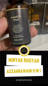 Minyak Ruqyah Azzahrawain Oil 9 in 1 Teraoi Rukiyah Mandiri Diberkahi Al Baqoroh dan Ali Imron oleh Ustadz Nuruddin Al Indunissy