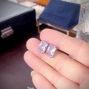 Huitan Stylish Women Stud Earrings Simple Design Versatile Daily Party Accessories Inlaid Shining CZ Wedding Charming Jewelry