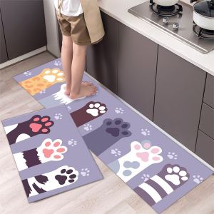 Kitchen Mat Door Bathroom Carpet Absorbent Slip-resistant Doormart Floor Mat Rug Bathroom Carpets