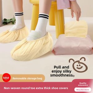 MONLEYTA | Disposable Shoe Covers Non-Woven Fabric Thickened Slip-Resistant Wear-Resistant Waterproof Home Indoor New Style Server Room Special Thick Foot Covers
