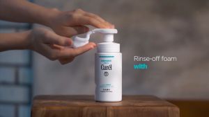 From Japan Curel Gentle Foaming Cleanser 150ml Cleansing Sensitive Muscle Face wash exfoliating sensitive Foam hydrating moisturizing repairing skin amino acid facial bubble Cleanser