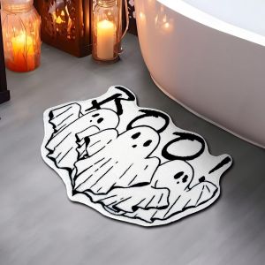 Halloween Alien Carpet Faux Cashmere Bathroom Mat Bedroom Bedside Rug Decoration Entrance Mat Study Carpet 万圣节异形地毯 仿羊绒浴室地垫 卧室床边毯装饰 进门垫书房地毯 FUNIANQI