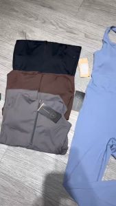 Bộ jumpsuit liền thân tập gym yoga aerobic thể thao nữ áo kèm mút quần dài chất liệu thun lạnh BINSPORTS BD264