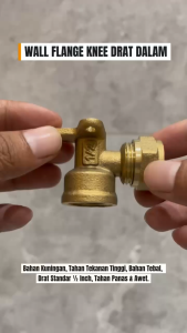 Wall Flange Knee Drat Dalam Pipa Air Panas Instalasi Water Heater Pemanas Air