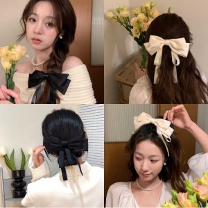 Nơ ruy băng Kẹp tóc Thời trang Hàn Quốc Kẹp lò xo kẹp tóc Phụ kiện tóc cho cô gái ngọt ngào