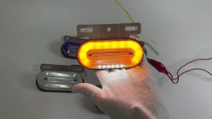 1 Pc - RE 12 LEDS Truck Signal Lights 12V & 24V Waterproof Side Marker Indicators Trailer Light for all Truck Trailer Tractor Jeep