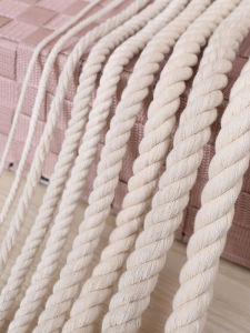 Three-Strand Cotton Rope Cotton Thread Handmade DIY Weaving Rope Handle Sampling Tag Hanging Rope Saliva Sampling Rope