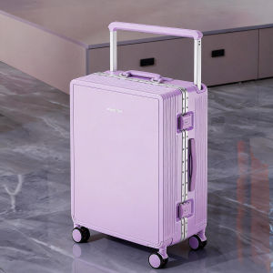 MANLVSHI | Wide Handle Aesthetic Security Travel Suitcase 20 Inch