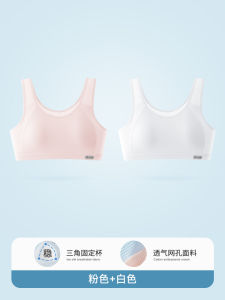 Mei Ya Ting Girls Underwear Nylon Fabric Pure Color Cut Out Summer Thin Bra for Junior High School Girls