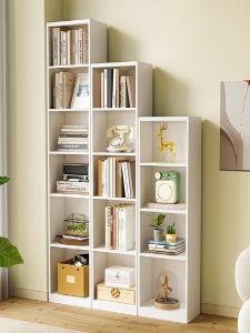 Corner Storage Bookshelf with Door Space Saving Organizer