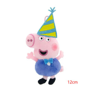 New Peppa Pig Original Plush Pendant Childrens Toy Kawaii George Cartoon Anime Plush Key Chain Backpack Pendant Kids Toy Gifts