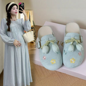 Maternity Slip-On Shoes Anti-Slip Soft Bottom Comfortable for Pregnant Women Autumn Wear Casual Style Flat Heel Fashionable