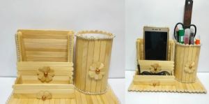 TEMPAT PENSIL DARI STIK ES KRIM