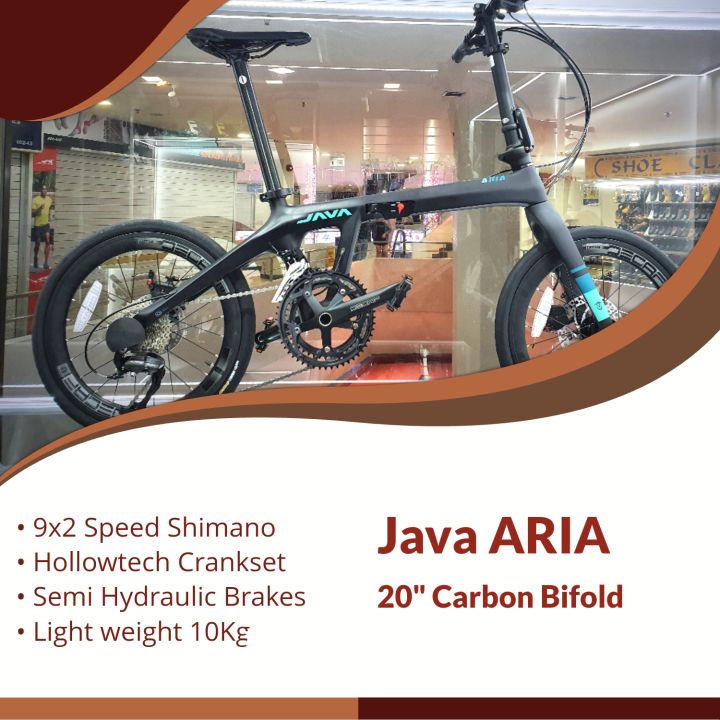 Java Aria. Carbon Foldable Bicycle. 18 Speed. 10 Kg Lazada Singapore