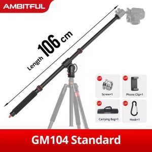 AMBITFUL GM104 106cm Aluminium Alloy Tripod Extended Crossbar Adjusted Multi-Angle Shooting Portable Crossbar for Loading 10KG
