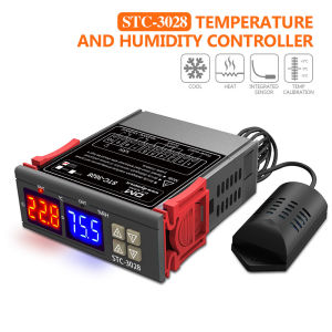 Original Aideepen Digital STC-3028 AC110-220V Temperature Humidity Controller Thermostat Sensor