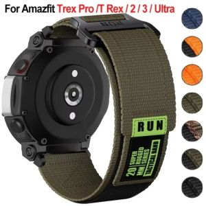 Nylon Strap For Amazfit T-rex 3 2 Ultra Watch Band For Huami For Amazfit Trex Pro T Rex Belt Smartwatch Bracelet Accessories