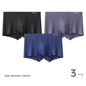 MiiOW | Antibacterial Lightweight Breathable Modal Briefs For Men Summer Comfortable Loose Fit Flat Angle Shorts Underwear