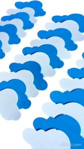 Hiasan Awan Bahan Dekorasi Dinding Kelas Kamar Gantungan Pojok Baca Ruang Bermain sekolahan paud TK SD SMP SMA