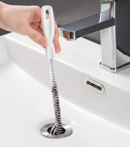 Pipe Dredging Brush Bathroom Hair Sewer Sink Cleaning Brush Drain Cleaner Flexible Cleaner Kitchen Clog Plug Hole Remover Tool