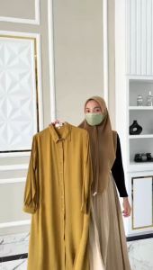 GWENFIORA Long Tunik Rayon Twill Premium Terbaru Ukuran MLXLXXL