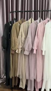 SV 6420 - Amerlla Kaftan | Silvervogue | Gaun Tule + Katun Poliester Pakaian Wanita