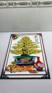 Tranh dán tường Hoa Mai trang trí Tết chất lượng cao VTC MaiPhuc