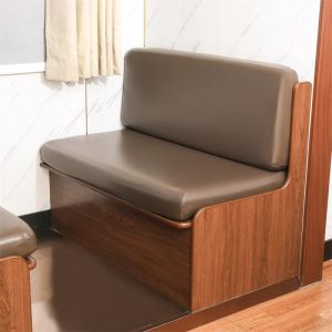 2pcs/set Nordic PU Leather RV Dinette Seat Cover Anti-dirty Armless Sofa Slipcover Elastic RV Camper Car Backrest Cover New