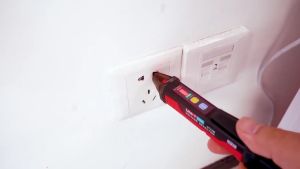 UNI-T UT12Mซ็อกเก็ตACเครื่องวัดโวลต์ตัวบ่งชี้24V-1000V Non Contactกระแสโวลต์เครื่องตรวจจับกระแสไฟฟ้าปากกาทดสอบ