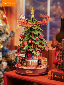 rolife | Christmas Musical Carousel Assembly DIY Music Box