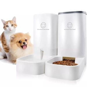 (Buy 1 take 2) Automatic water dispenser Automatic feeder White 3.8L cat and dog feeder Water feeder (two hooks included)